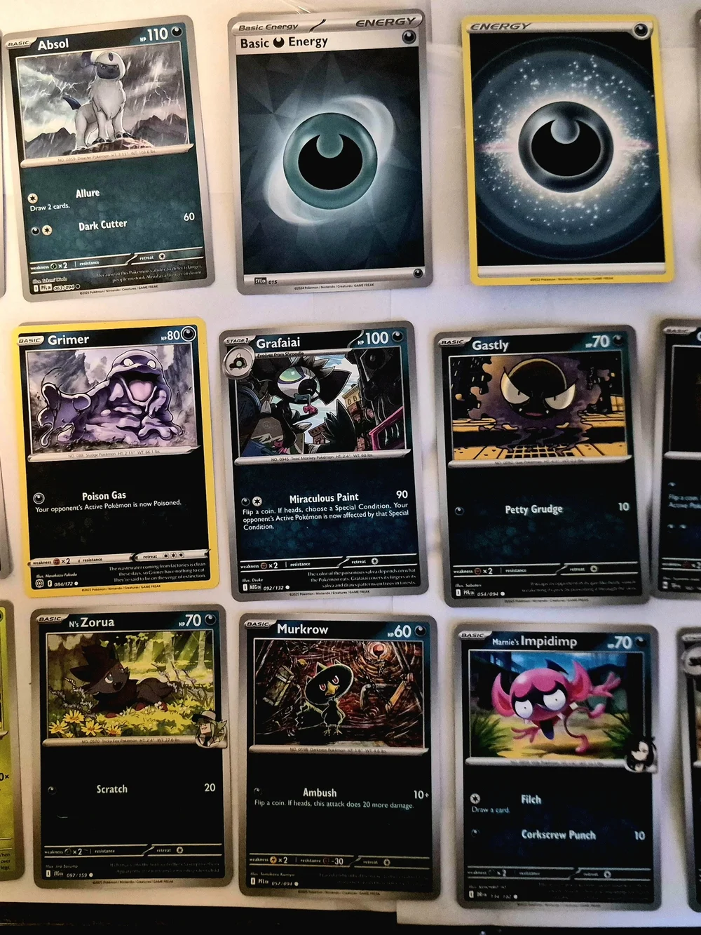Pokémon TCG Bulk Lot Trading Card Collection Black & Blue